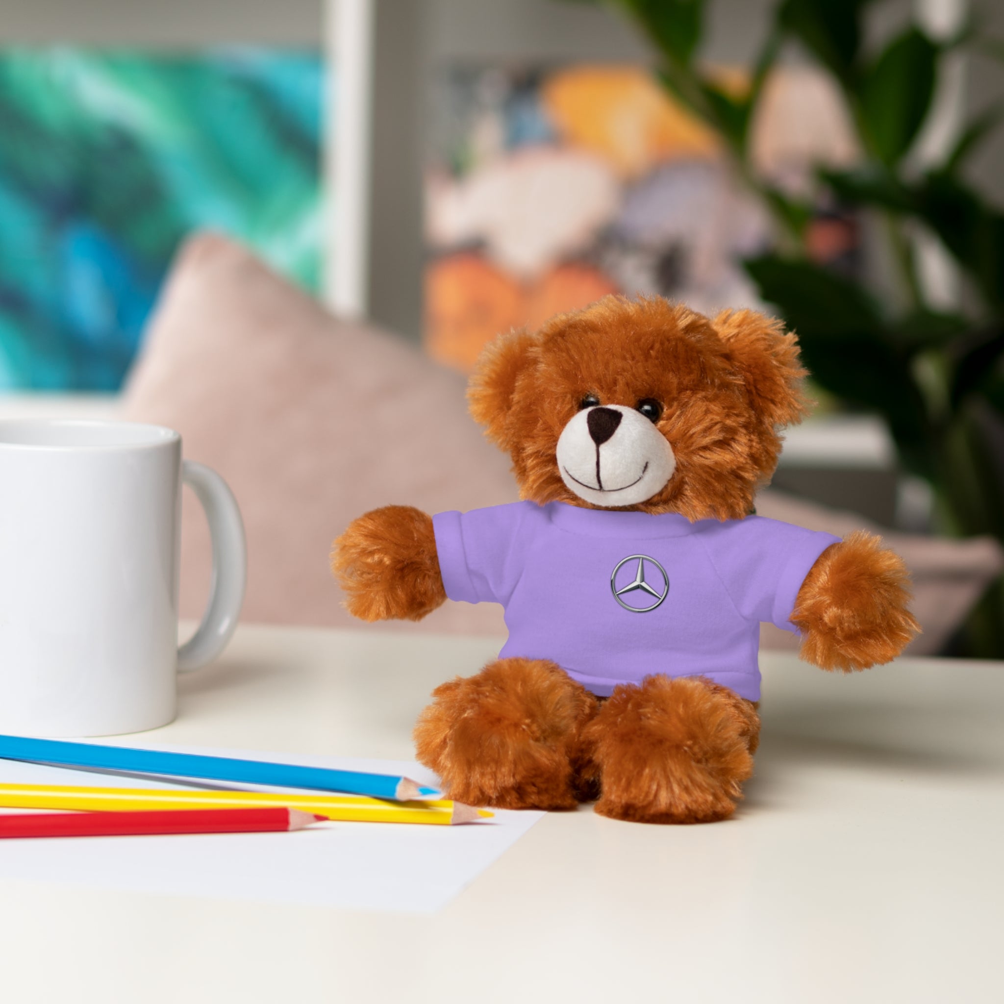 Plush Toy Mercedes Logo Stuffed Animal