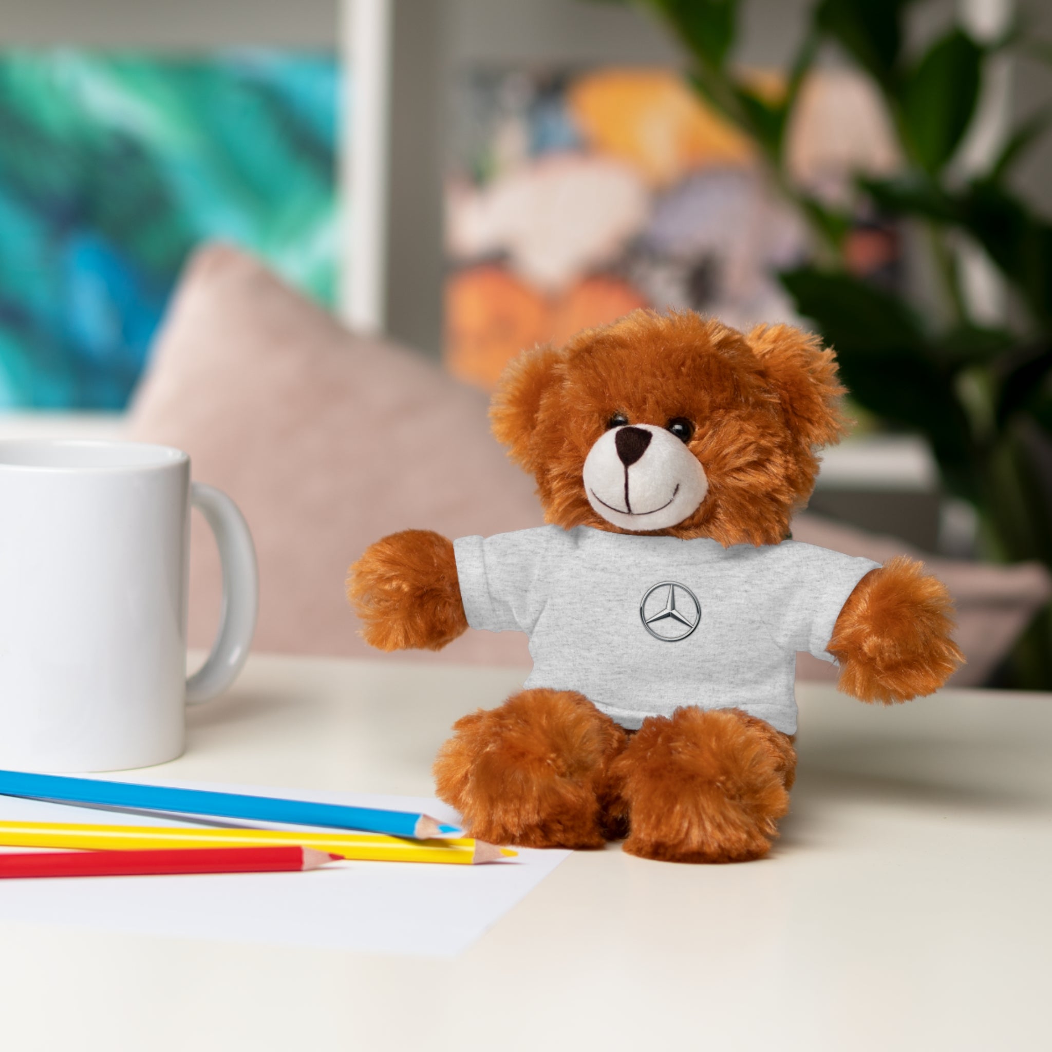 Plush Toy Mercedes Logo Stuffed Animal