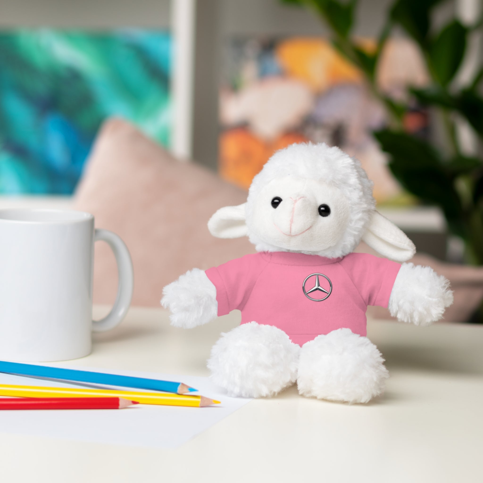 Plush Toy Mercedes Logo Stuffed Animal