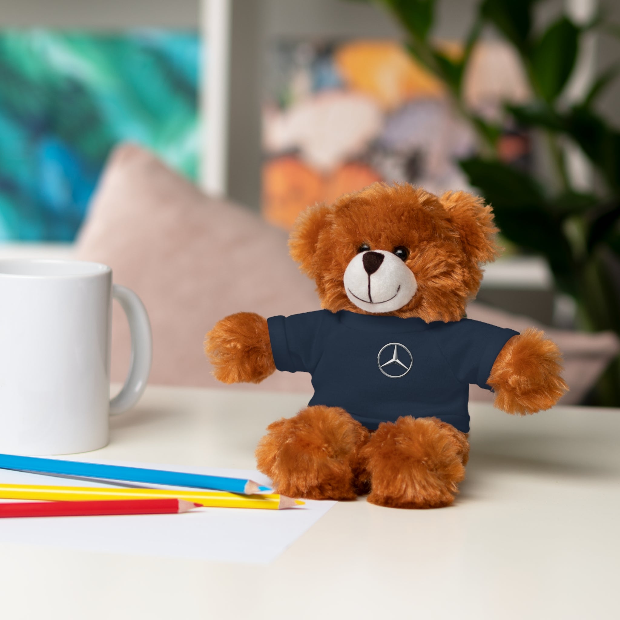 Plush Toy Mercedes Logo Stuffed Animal